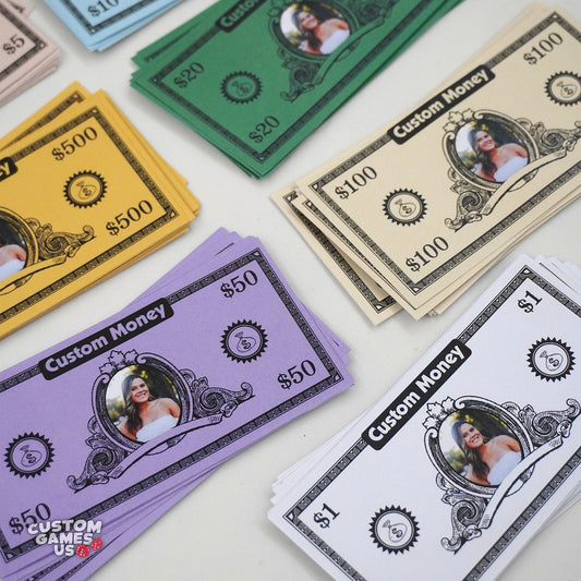 Personalized Custom Game Bills: Funny Money with Your Face