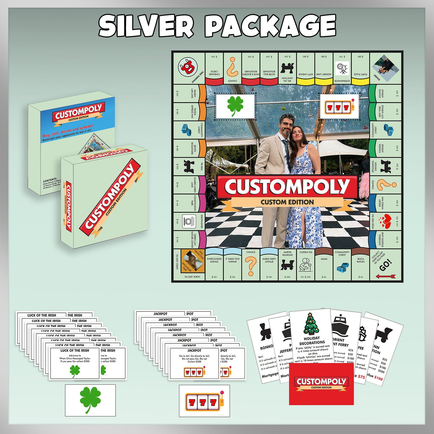 Custompoly Board Game - Classic Edition (Rounded Edge)