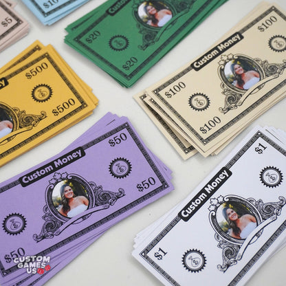 Personalized Custom Game Bills: Funny Money with Your Face