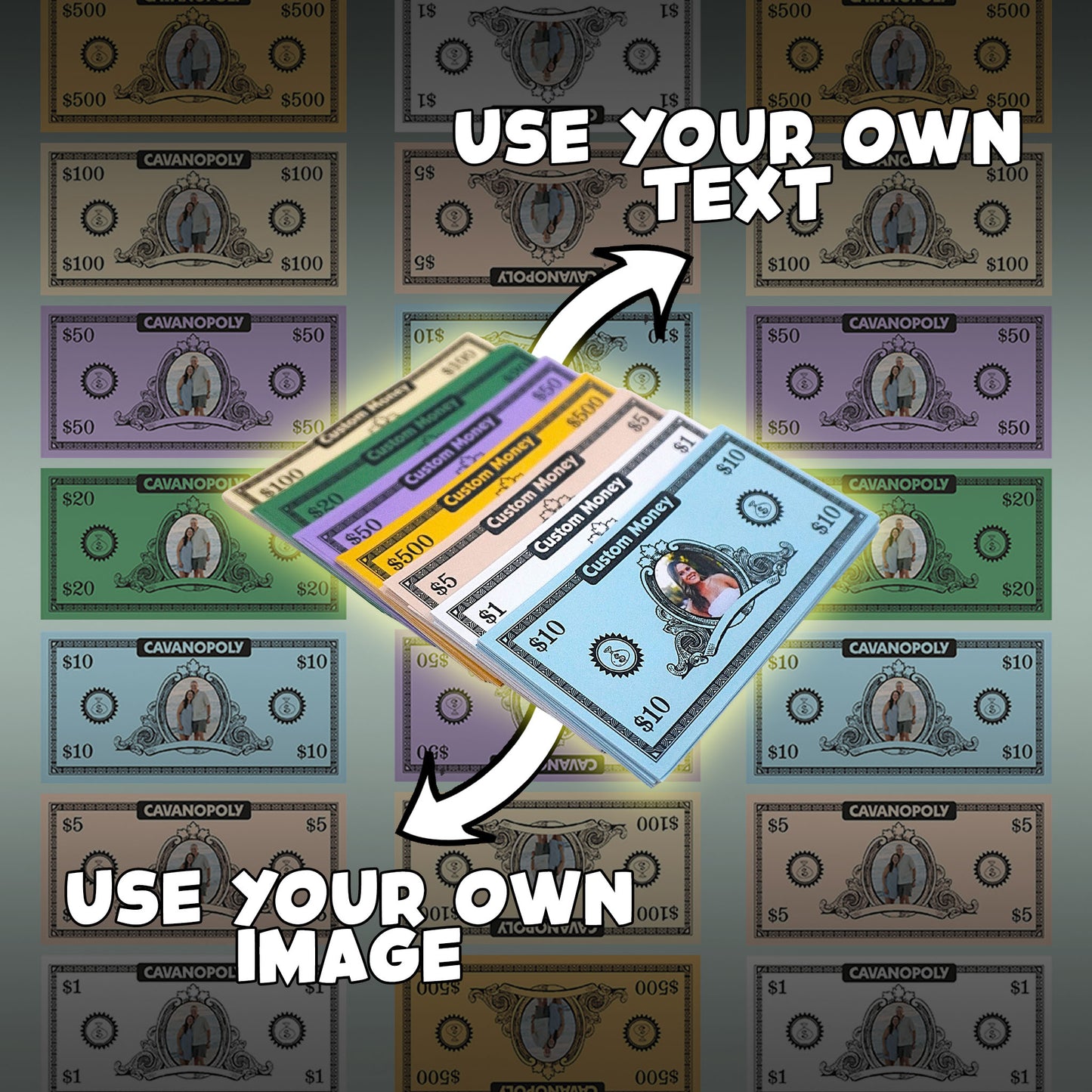 Customopoly Board Game - Black Edition