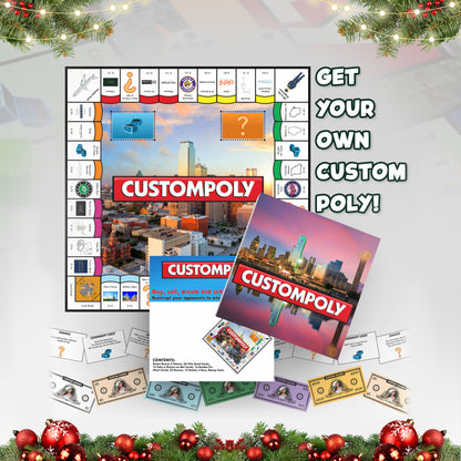 Customopoly Board Game - White Edition